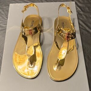 Michael Kors Metallic Gold Sandals